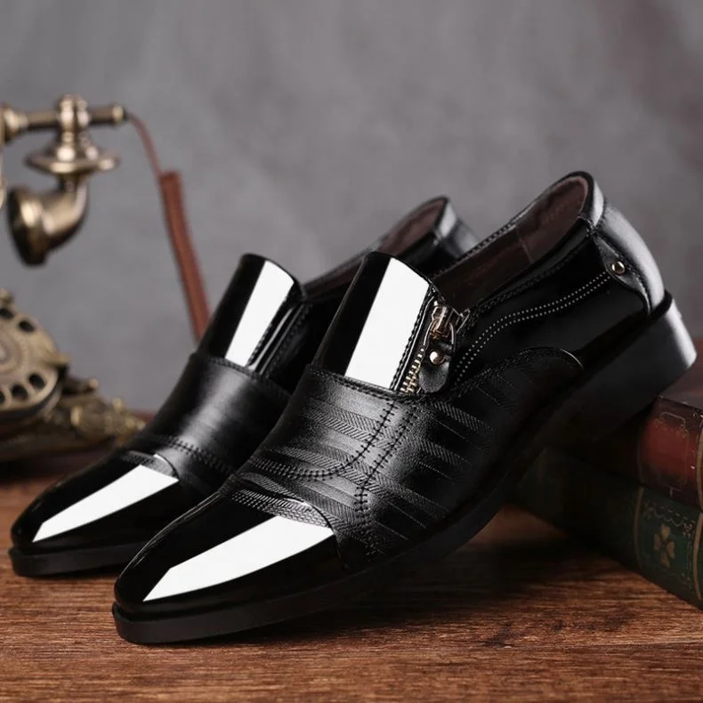  Sapatos Pakaian оптовая цена черные кожаные туфли новая модная Высококачественная Итальянская Классическая мужская обувь под