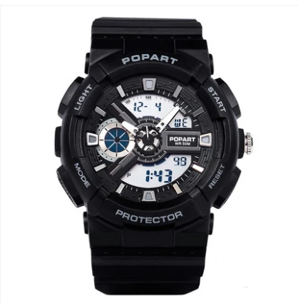 
POPART 921AD rejor fashion Round Sports Student Electronic Watch Men Waterproof Japan movement women watch 