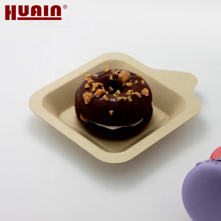 disposable lunch box takeaway food eco friendly bagasse pulp rectangle food custom LOGO take-out packaging box