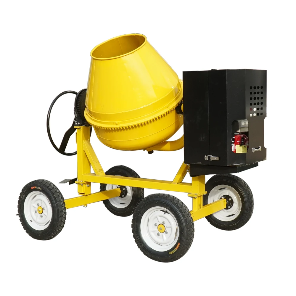 350L 400L 500L 4wheel movable gasoline diesel concrete cement mixer