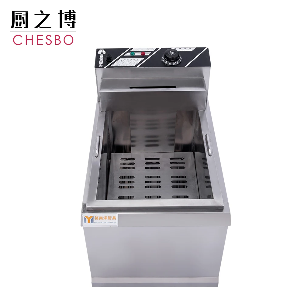 20L Single Cylinder Potato Chips Frying Machine/French Fries Deep Fryer for Medium-sized Supermarkets Restaurant