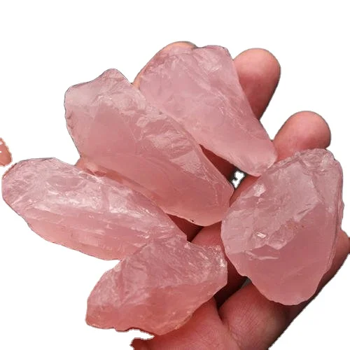 Natural   Macrobead raw Rose Quartz Rock Crystal Healing Stones Gravel Stone  Reiki Healing Chip  Rough Gemstone