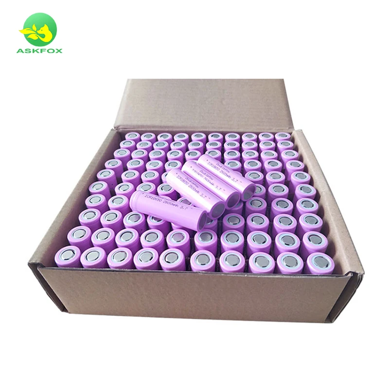 Hot Sale Bulk Stock Cylindrical Lithium Cell 18650 3.7V 2600mAh Li Ion Rechargeable Battery For Electric Bicycles/Scooters