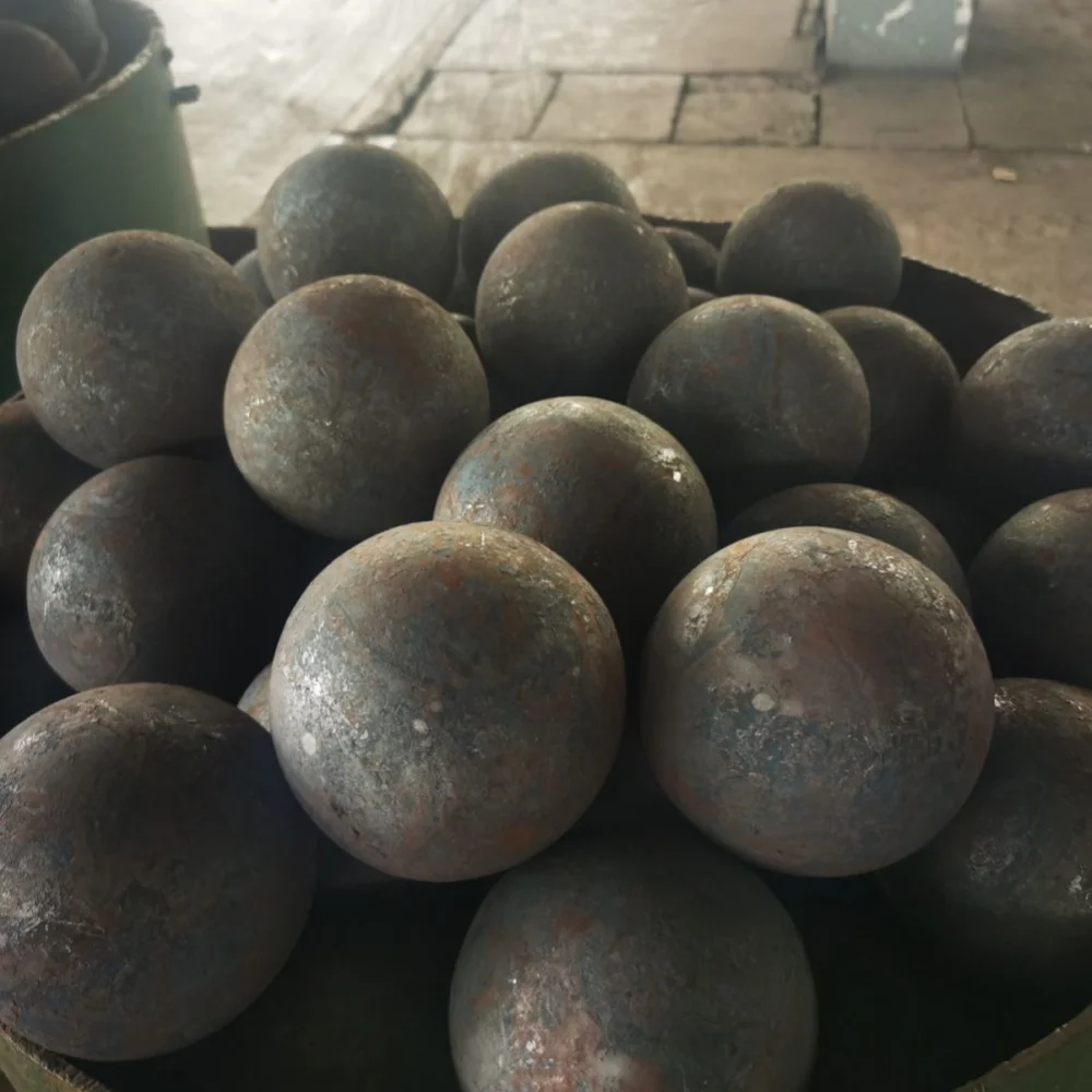 50Mn Forged Chrome Mining Grinding Steel Ball High Quality Metal Carbon Rubber Coated Steel Balls