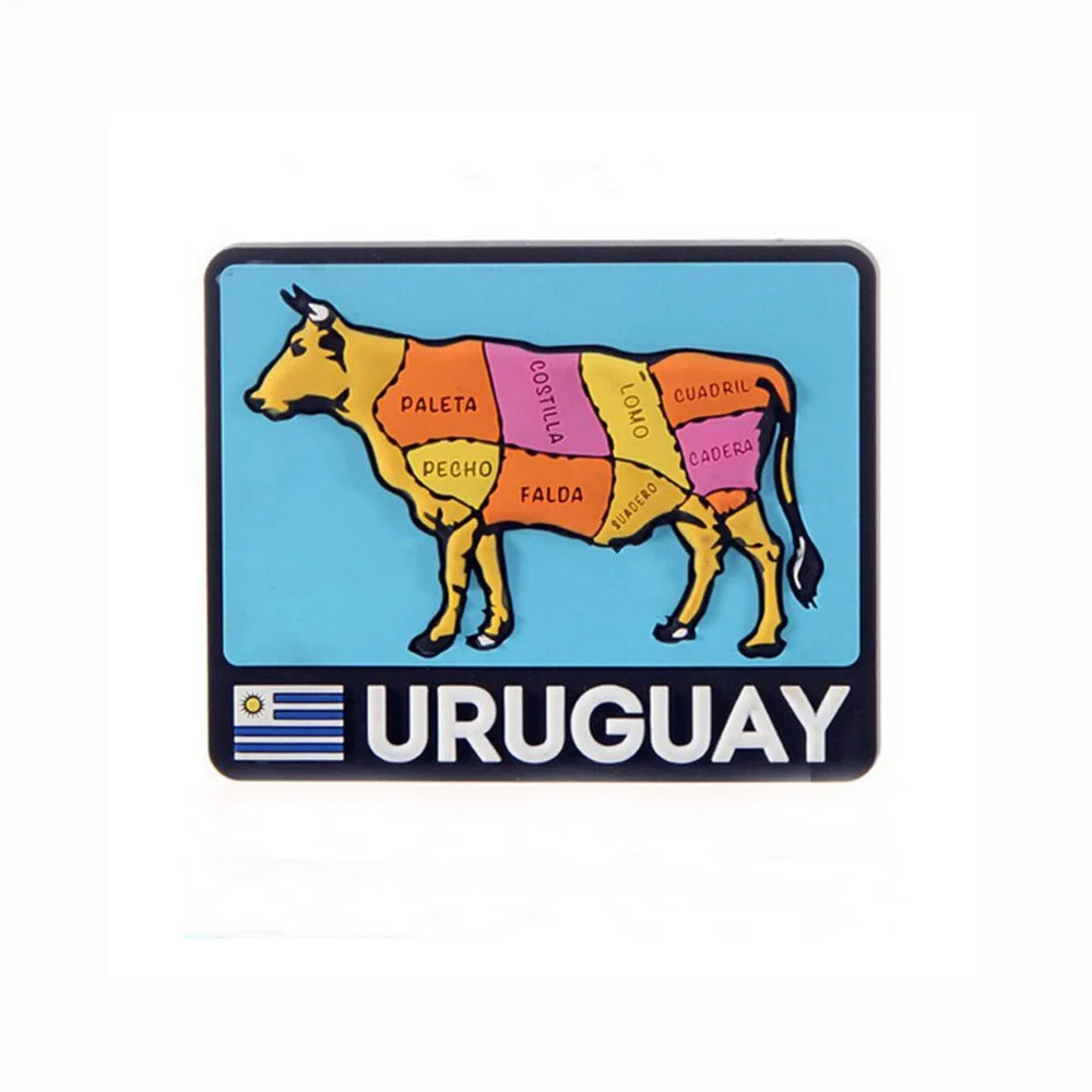 Изготовленный на заказ Uruguay туристический загородный Сувенирный магнит холодильник