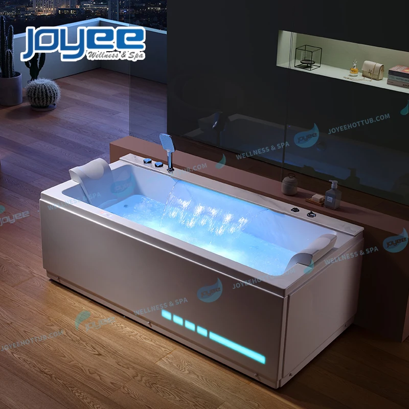 JOYEE wholesale cheap factory price bathtub supplier wood bathtub spa indoor whirlpool bath 2 person with TV (62182870052)