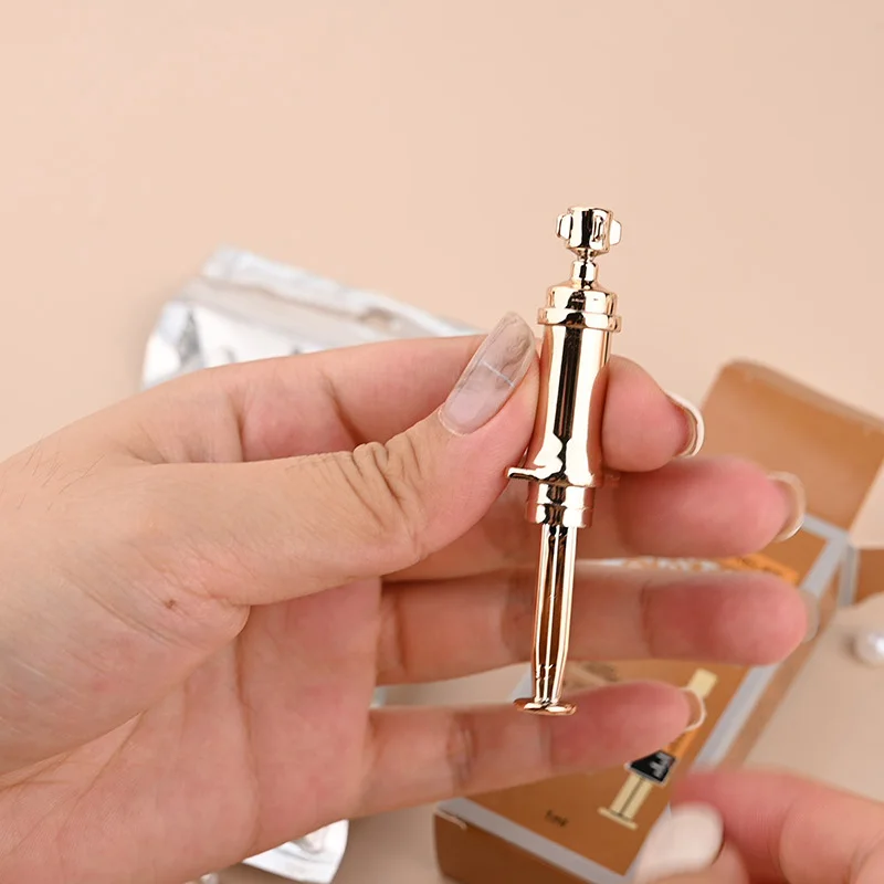 Skin care for dark circles fade fine lines lifting and tightening amber glass needle type push tube bag remover eye cream