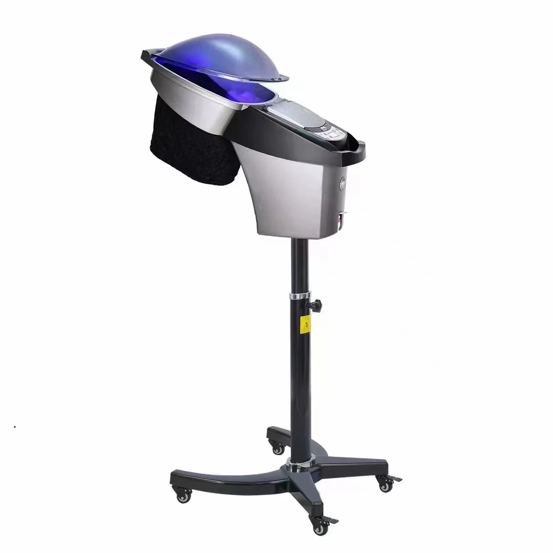 big mist ozone hair steamer machine with 7 color lights professional for salon use