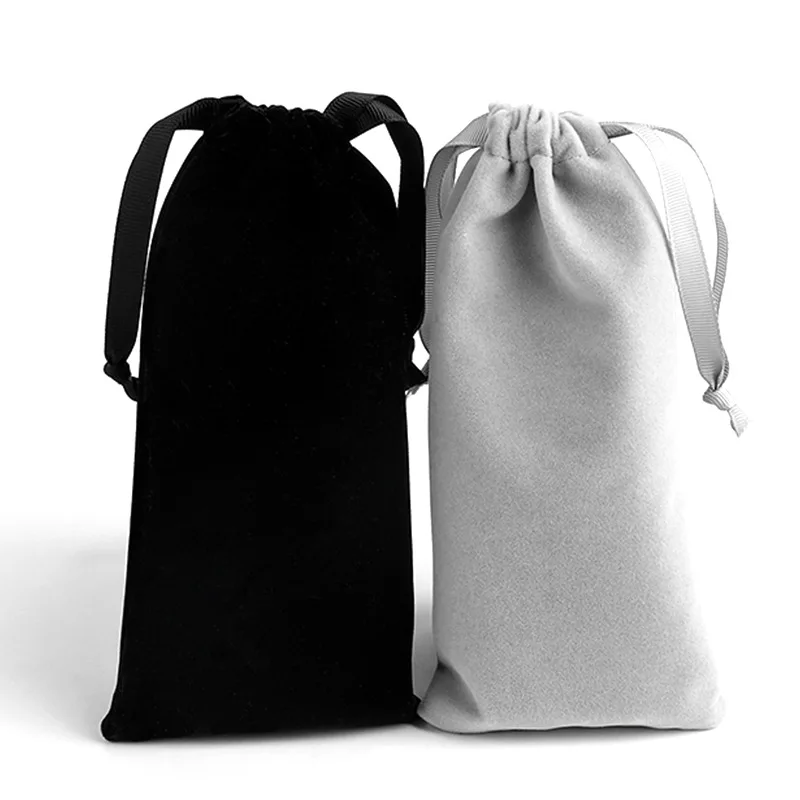 New Products Drawstring Bag Velvet Drawstring Pouch Gold Printing Velvet Pouch