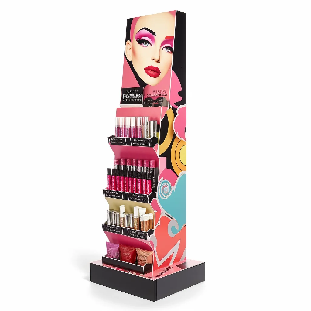 Freely Custom Hole Size Oem Odm High Quality Cardboard Cosmetic Lip Gloss Display Stand Rack