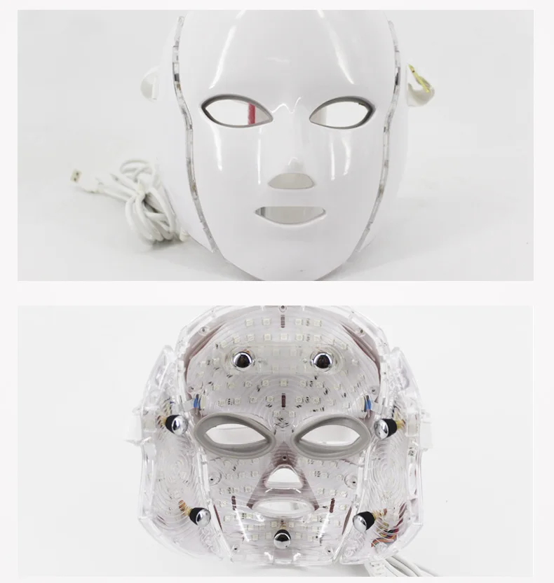 Home Use Colorful PDT Led Light Therapy Beauty Face Mask for Ance