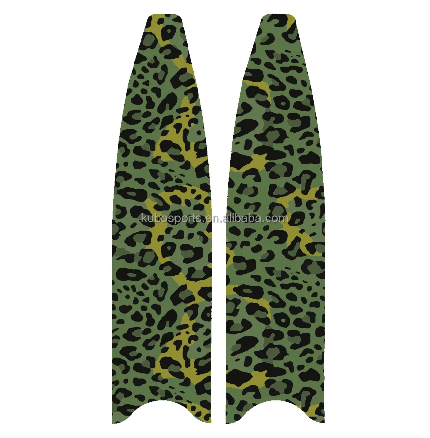 KUBO Custom Carbon Fiber Material Spearfishing Carbon Blade Fins Swimming Fins Diving Fins