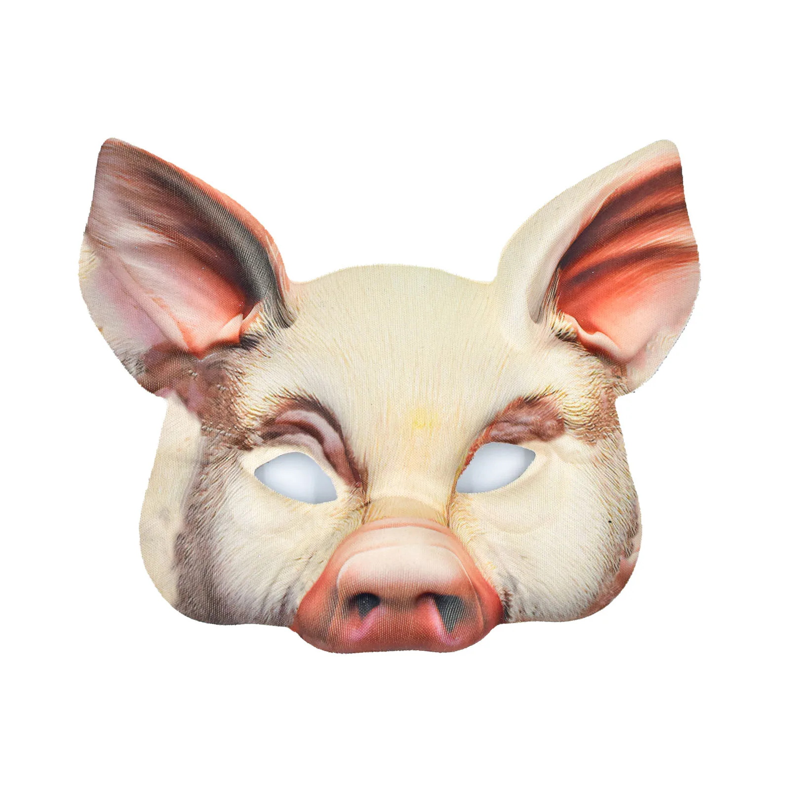 Cosplay Realistic Half Face Pig Mask Halloween Animal Scary Mask For Adults Children