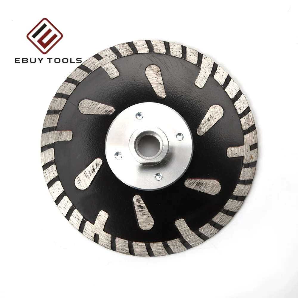 125mm Turbo Diamond Pcd Saw Blade Circular Continuous Rim Cutting Blade For Brick Ceramic Marble Cutting