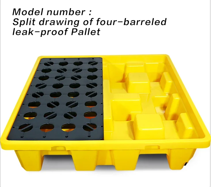 IBC Spill Pallet Plastic Oil Chemical Spill Pallet for Drums Chemical Spill Pallet