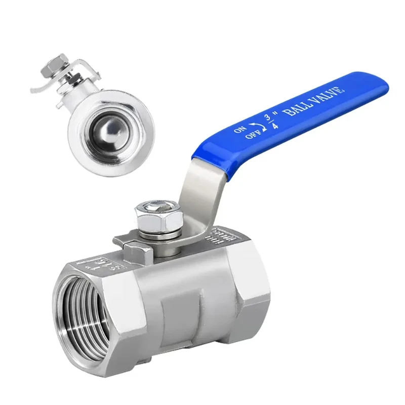 CF8M/SS304 Water Valve Two Way Valves 1000WOG 1/2 Inch Stainless Steel 2-pc Ball Valve With Female End NPT BSPT