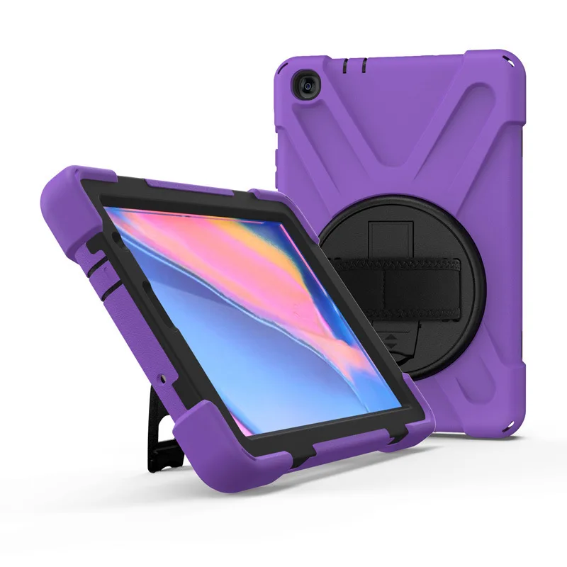 
360 Rotationg Kickstand Full-Body Impact Resistant Tablet Case For Amazon Kindle Fire 7 8 Hd 10 Case With Hand Shoulder Strap 