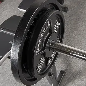 Wholesale high quality gym weightlifting equipment bumper  barbell with 1.25kg metal cast iron baked paint weight plates