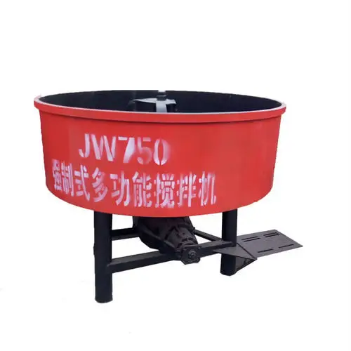 Low Consumption Refractory Concrete Pan Mixer 350l Pan Mixer Steel Thickness 6mm
