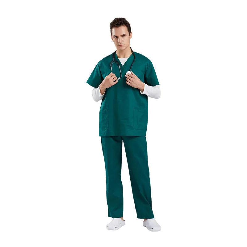 Hospital doctor surgery clothes wash clothes short sleeves scrubs and pants wash clothes  manufacturer scrubs