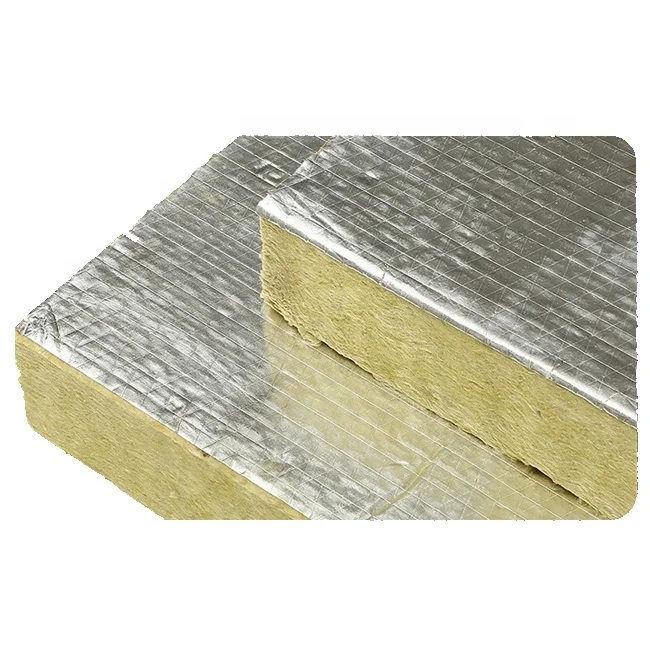 Aluminum Foil Glass Wool Board glass Wool Insulation construction Material insulated Cotton Roof Rock Wool Sandwich Panel