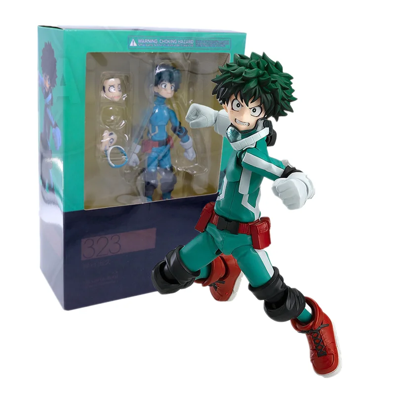 14CM My Hero Academia Action Figure Katsuki Bakugo 443# Midoriya Izuku 323# Movable Assemble Figurine Boku No hero Figuras