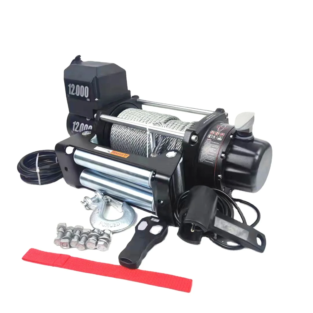 DAO electric winch 12v 12000lbs-13000lbs with synthetic rope for sport