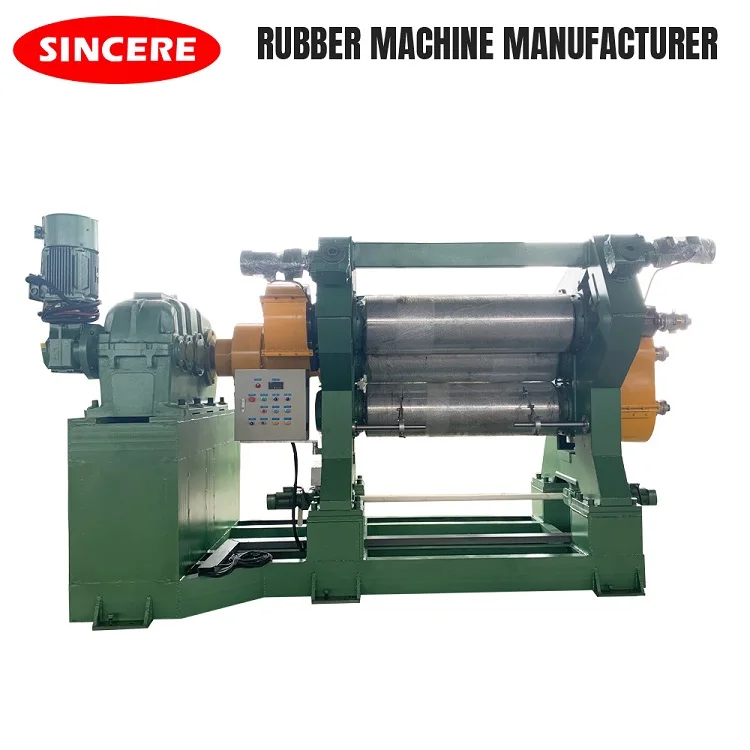 
high efficient 3 rolls silicone sheet rubber calender 