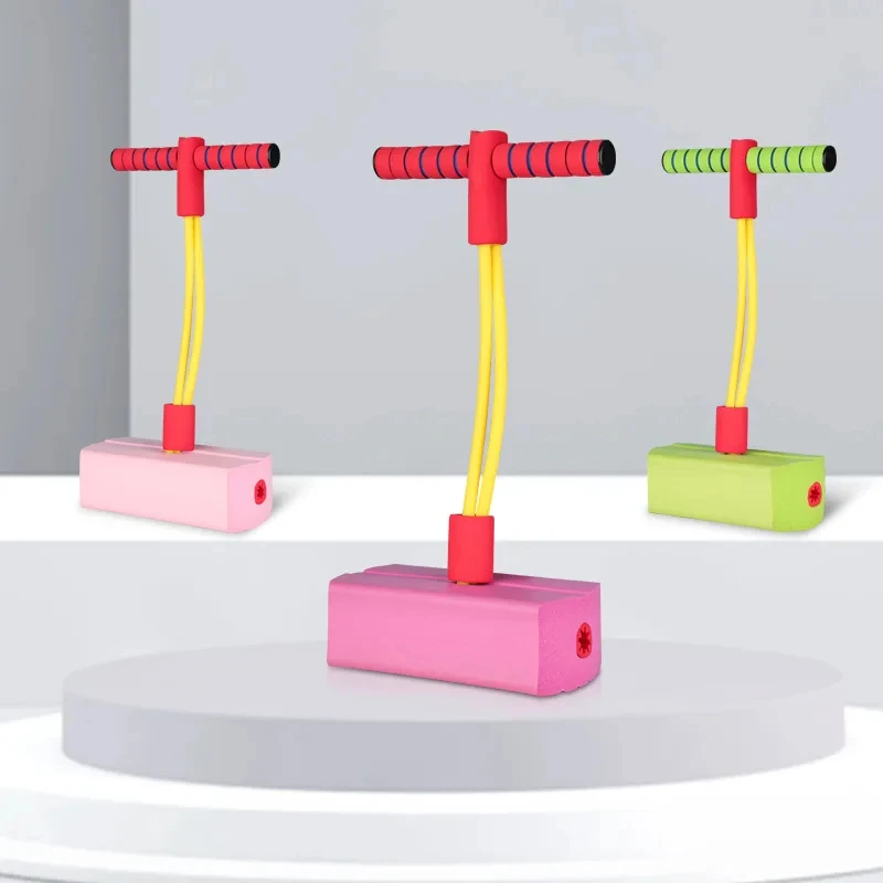 Kids Sports Games Toys Foam Stick Jumper Indoor Outdoor Fun Fitness Equipment Improve Bounce Sensory Toys for Boy Girl Gift