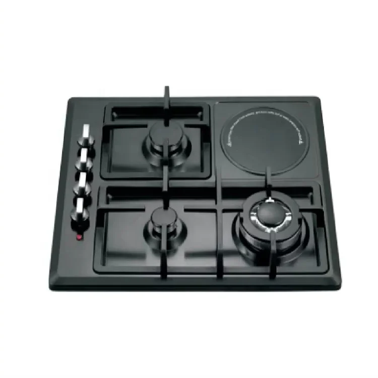 Ceramic glass table 1750w 1200w 220v 2 burner flame furnace stove 2 electric burner gas electric hob