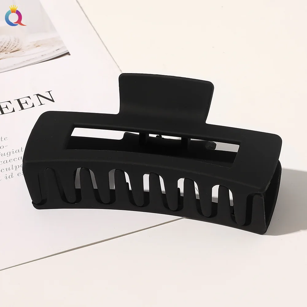 QIYUE Large Matte Hair Catch Korean Style Hair Clip Back Head Shark Clip Hair Accessories