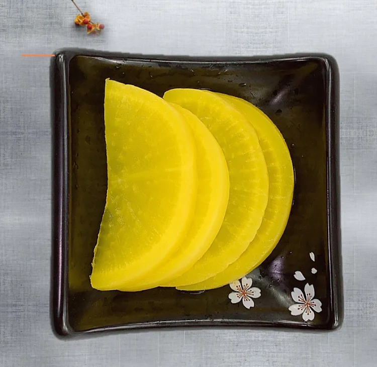 New Raw Material White Radish  Pickled Radish Slice for sushi with good quality White Radish
