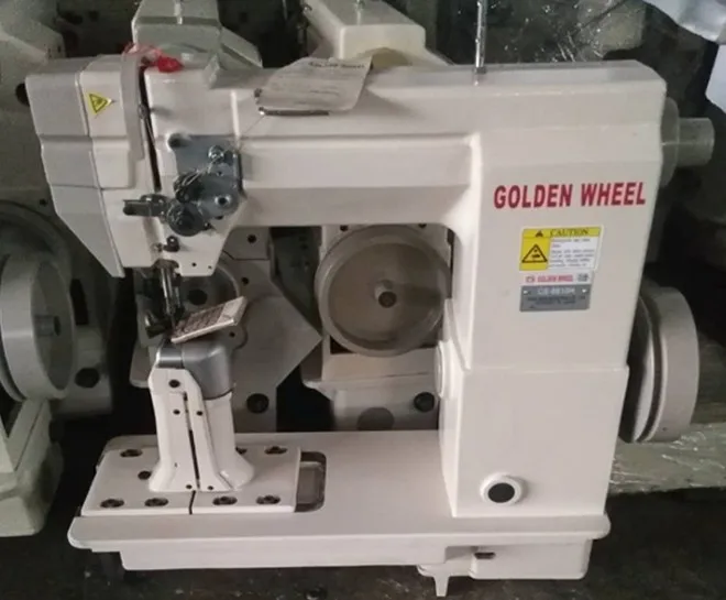Лидер продаж Золотое колесо CS-8820 с двумя иглами верхняя и нижняя швейная машина подкладкой для роликов