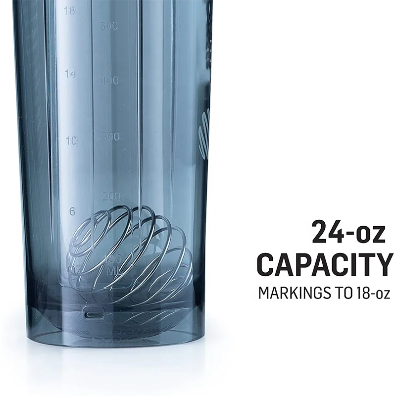 Portable custom 500ml  shaker bottle for protein powder drinking Plastic Shaker Bottle PET