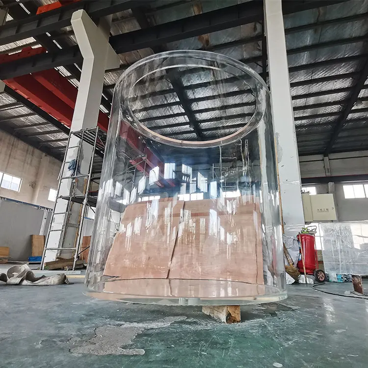 Leyu Factory custom  cylinder Manufacturer Direct Sale Good Price Large Fish Tank Acrylic Aquariums