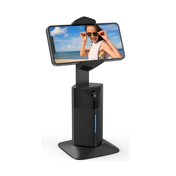 T8 White Black AI Tracking Phone Holder Gesture Control Foldable Cellphone Support Stand Wholesale Rotate Stand 360