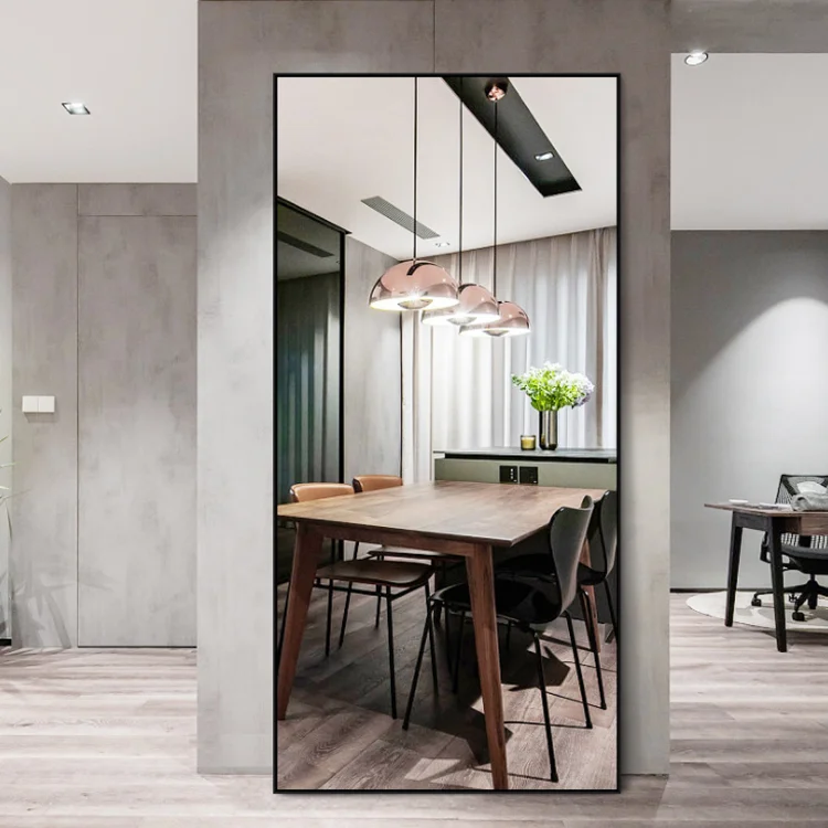 wholesale Factory standing wall mirror full length dressing mirror with frame floor mirror