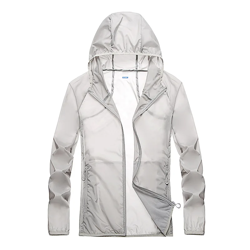 Ultra-Thin Breathable Sunscreen Clothing Men And Womens Hooded Outdoor Fishing Sun Jacket