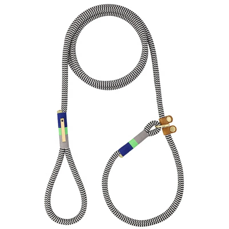 Strong Nylon Braided Rope Leash by Manufacturer Personalized Dog Walking and Outdoor Training Lead with Waxed Thread