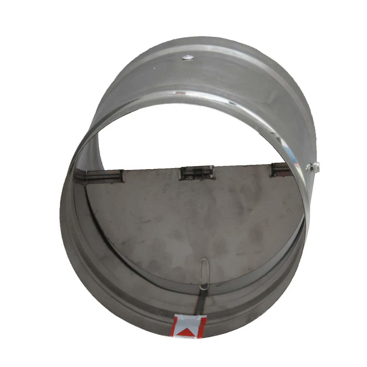 HVAC duct damper stainless steel back-draft valve diameter 100 mm non-return flap damper