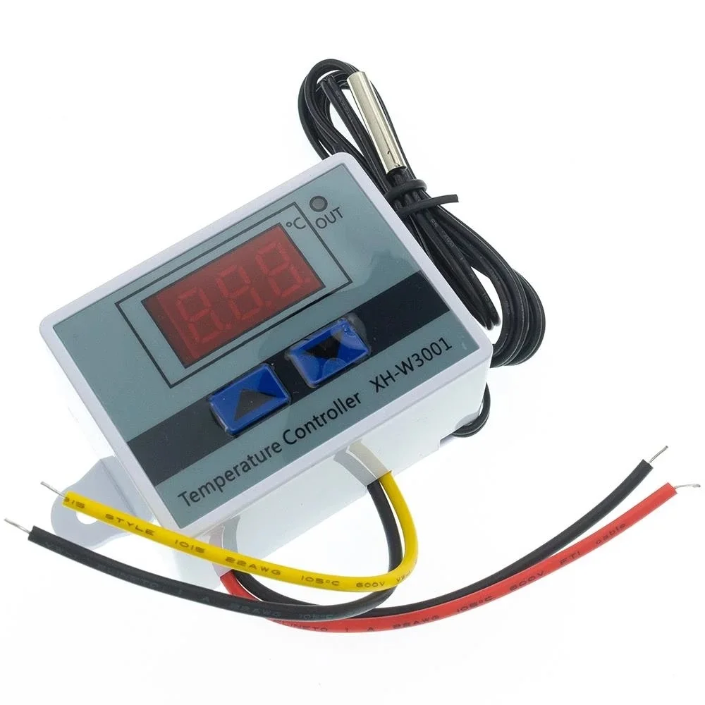 AC 110V 220V XH-W3001 10A 12V 24V Digital LED Temperature Controller For Incubator Cooling Heating Switch Thermostat NTC Sensor
