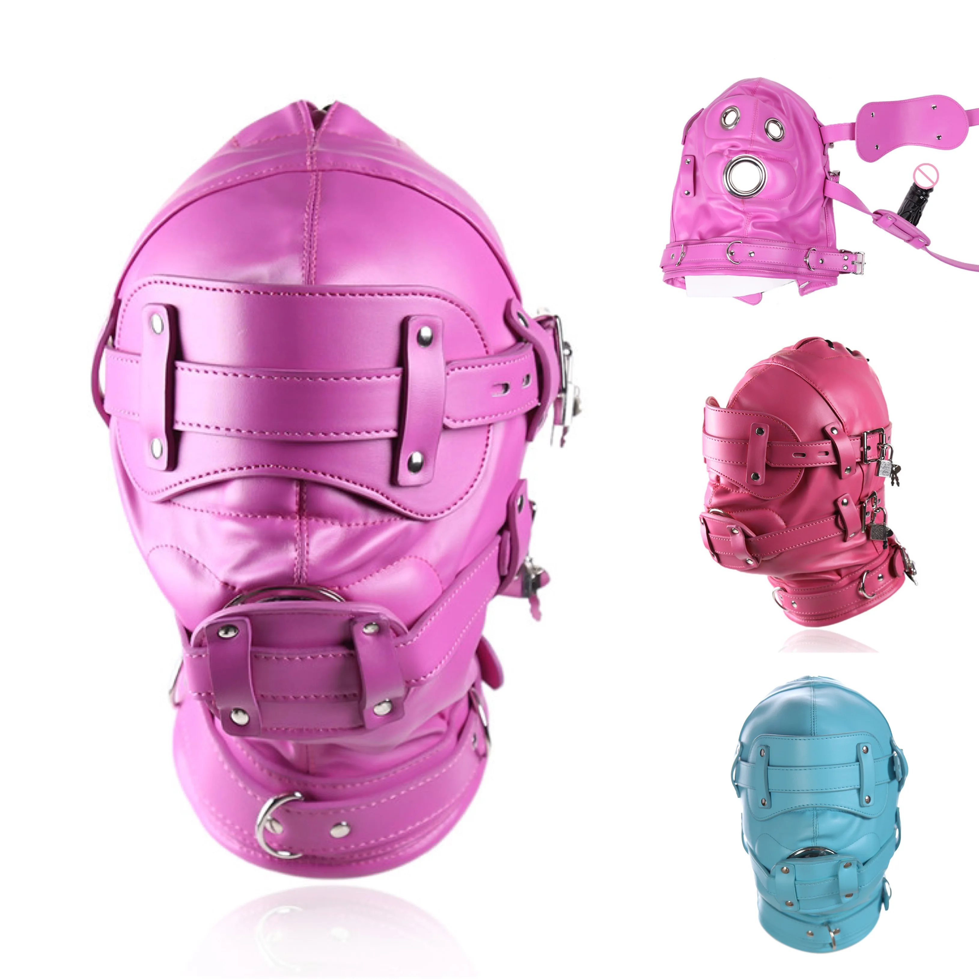 halloween role play pig mascara headgear padded latex fetish rubber pig hood slipknotmascaras bdsm pet play mascaracollector