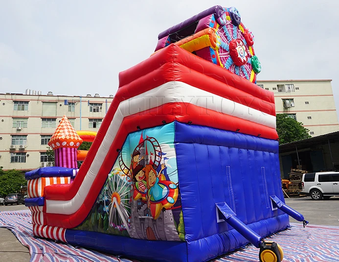 Commercial slide ferris wheel big event party size inflatable jumper with dry used commercial for