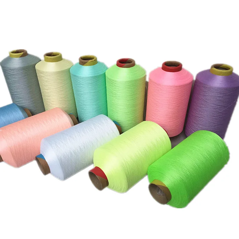 Store Light Energy Polyester 150D Beige Color Glow in the Dark Knitting Yarn for Glowing