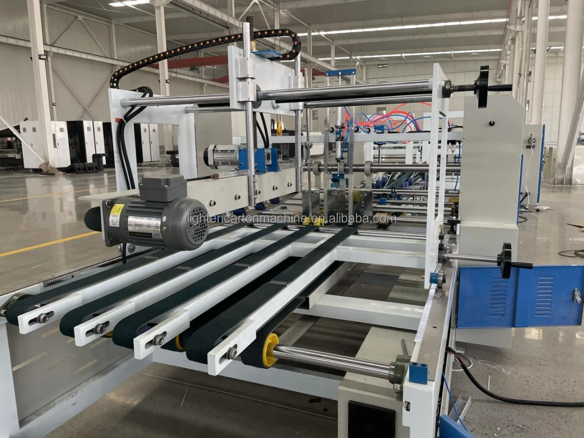  Automatic carton box folding gluing machine --carton