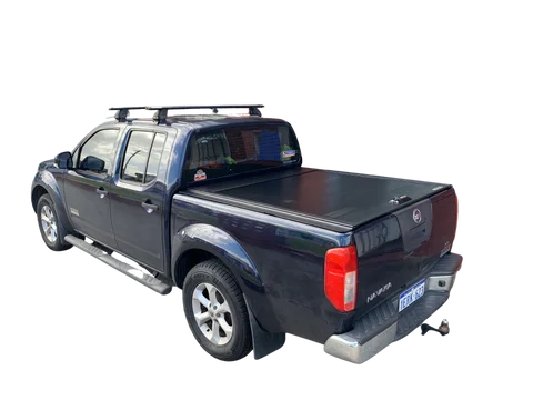 TRUCK BED RETRACTABLE TONNEAU COVER FOR NISSAN NAVARA (2005-2014) D40 LOCKABLE ROLLER UTE TRAY COVER