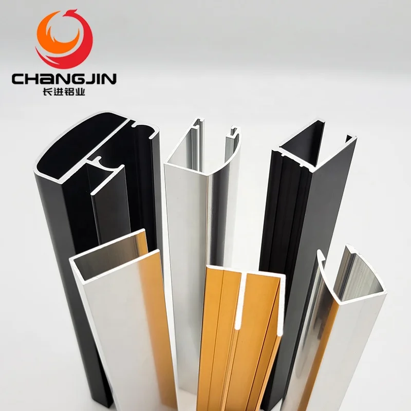 High Quality Anodized Aluminum U-Channel Rail Glass Railing Extrusion Aluminum Profiles For Glass U Channel