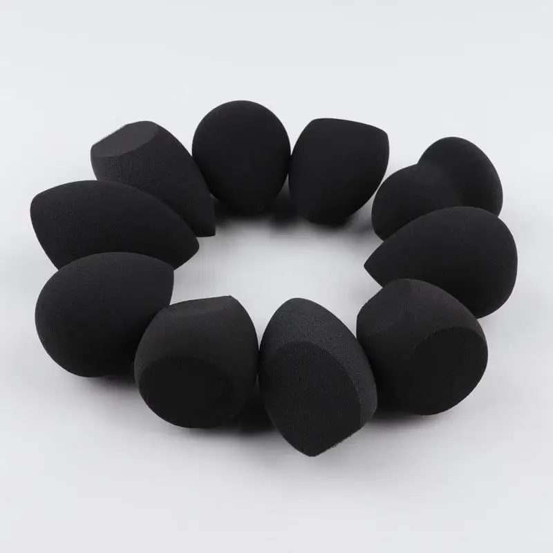 Beauty Cosmetic Sponge Egg Wholesale Black Teardrop Blender Latex Free Make Up Sponge Private Label Custom Makeup Sponge