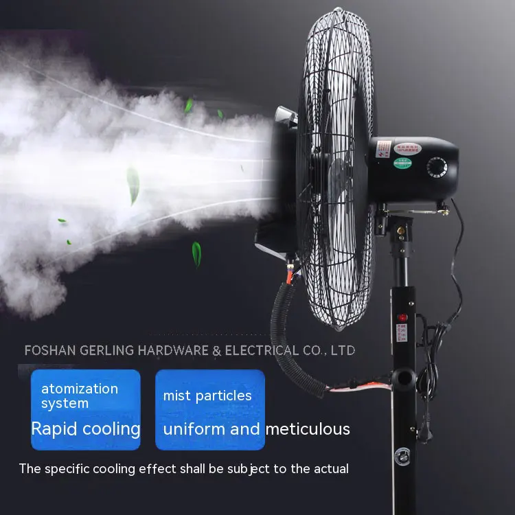 30inch/26inch Best Selling Outdoor Moveable Mist Fan Industrial air Cooling Fan Industrial Wall Mist Fan with Water