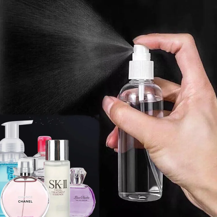 Custom 4 in 1 Pack PET Sprayer Clear Plastic Bottle Perfume Refill Personal Skin Care Serum Cosmetic Spray Travel Bottles Set